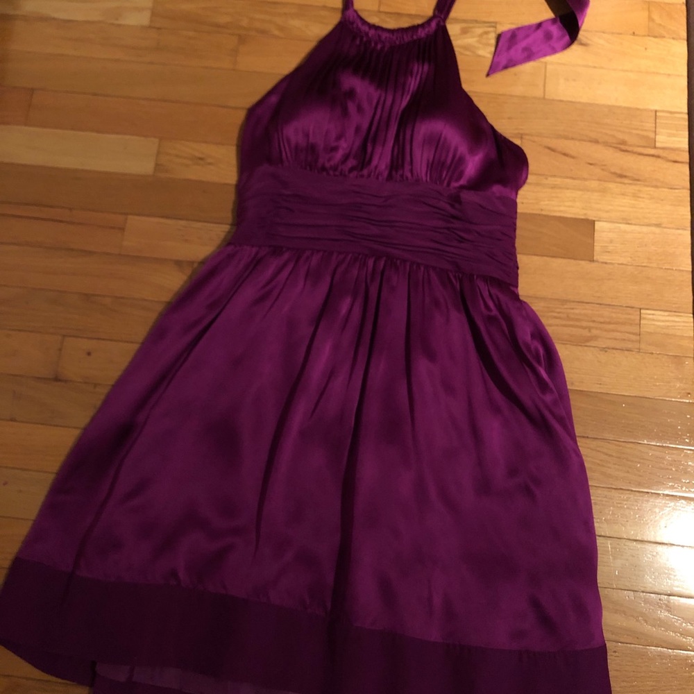 Purple Halter Dress - Adrianna Papell